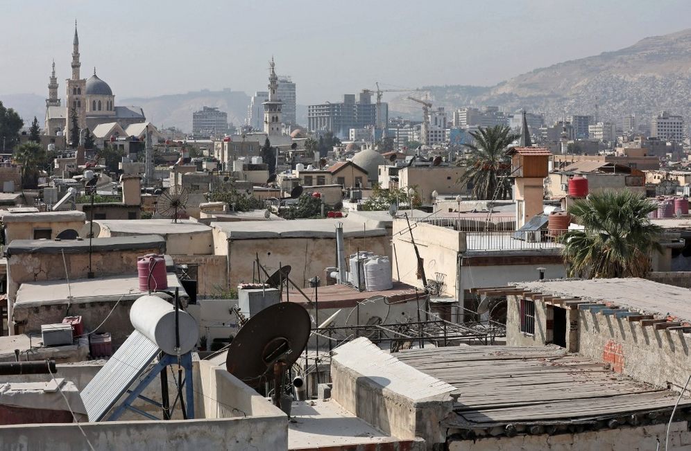 A partial view shows the old part of Syria's capital Damascus on October 28, 2020.