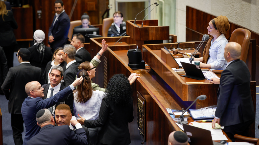 Noam Moskowitz/Knesset spokesperson L'assemblée plénière de la Knesset lors du vote sur la loi visant à suspendre les arrestations des orthodoxes réfractaires au service militaire, le 14.07.2026