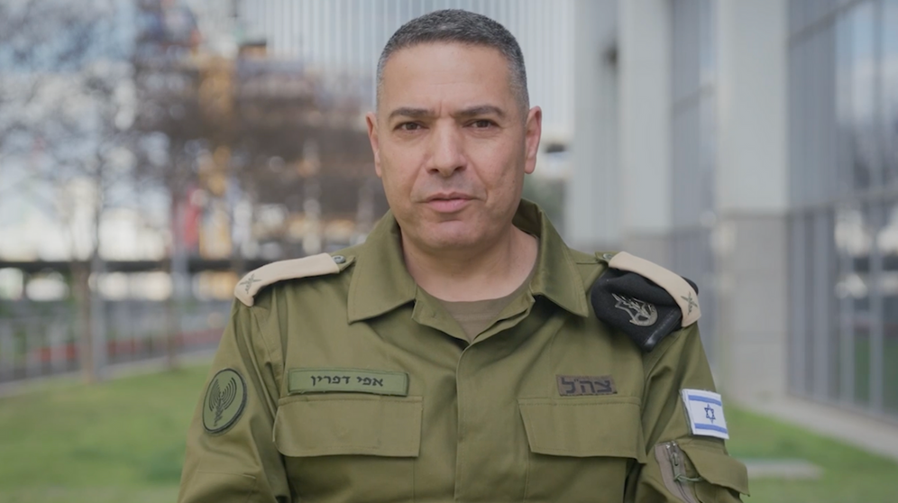 Le porte-parole de l'armée israélienne Effie Defrin