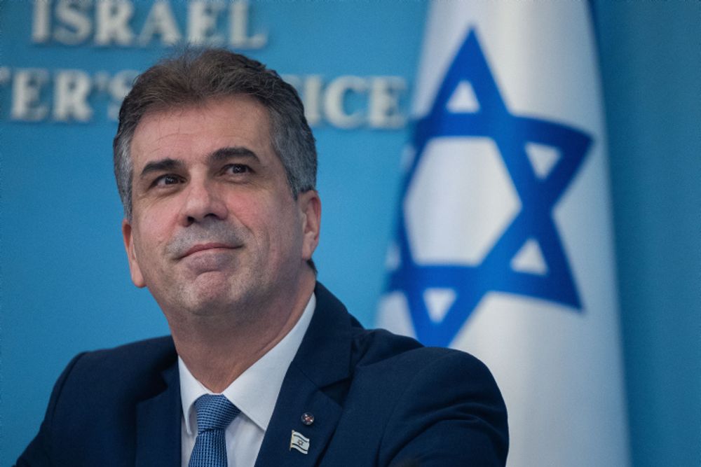 Israel's Foreign Minister Eli Cohen in Jerusalem.