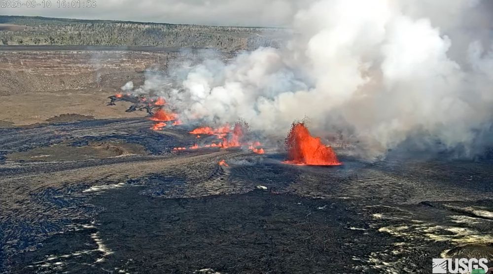 Kilauea, one of the most active volcanoes in the world, erupts in Hawaii