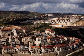 A general view shows the West Bank Jewish settlement of Efrat, on March 10, 2022.