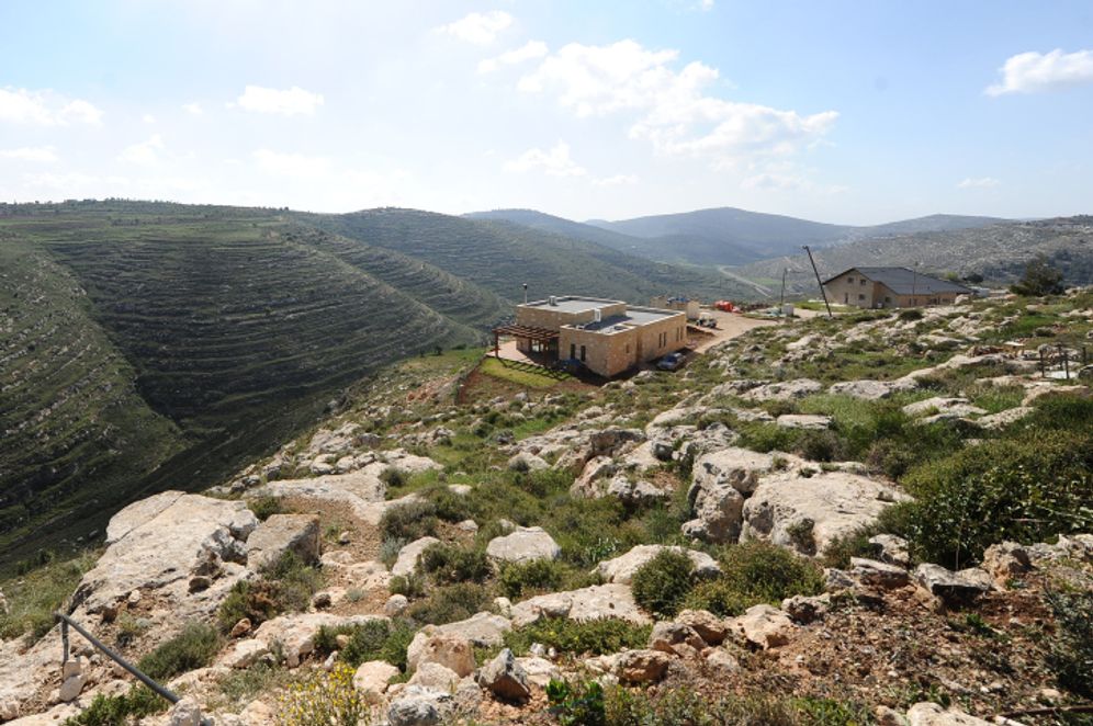 Illustration - Vue d'un avant-poste situé près de l'implantation de Shiloh, en Judée-Samarie