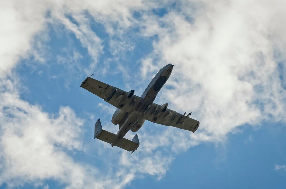 Undated photo of a U.S. A-10 fighter plane 