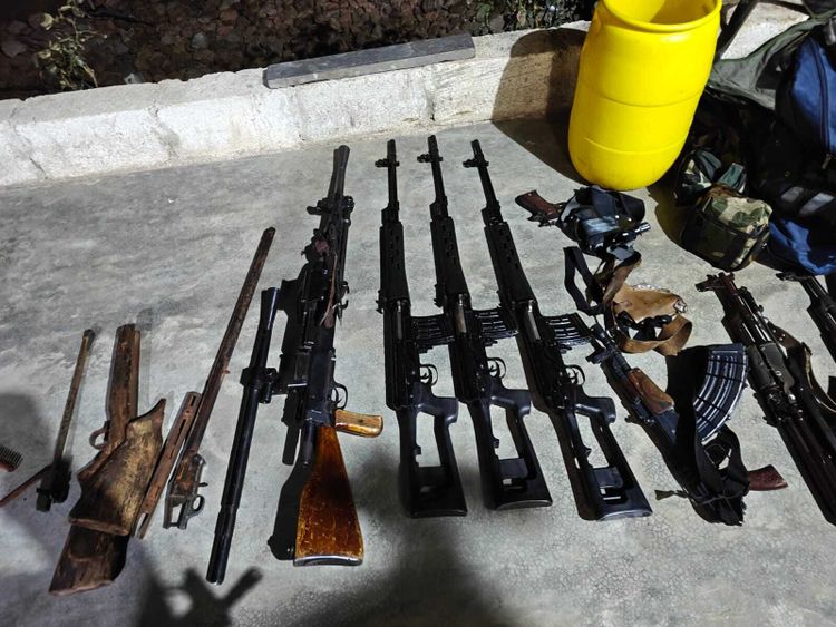 Guns seized in the course of the operation