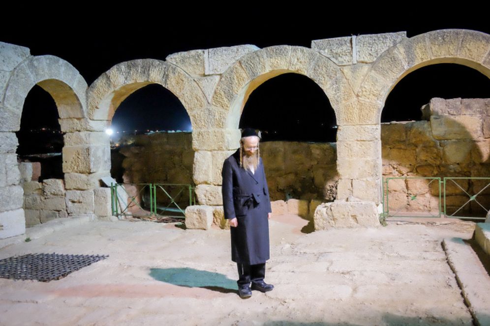 Tour of the 1,500-year-old synagogue in Susya, near Hebron, in the West Bank.