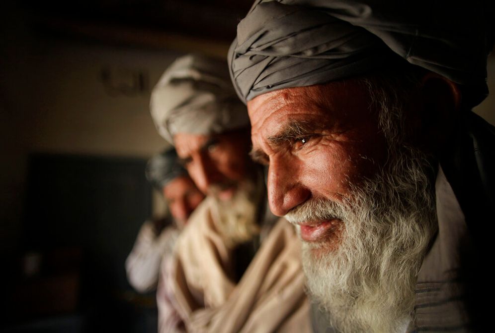Pashtun men in Kabul, Afghanistan, September 18, 2010.