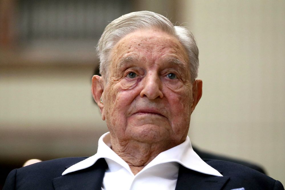 George Soros, Founder and Chairman of the Open Society Foundations, looks before the Joseph A. Schumpeter award ceremony in Vienna, Austria, Friday, June 21, 2019.