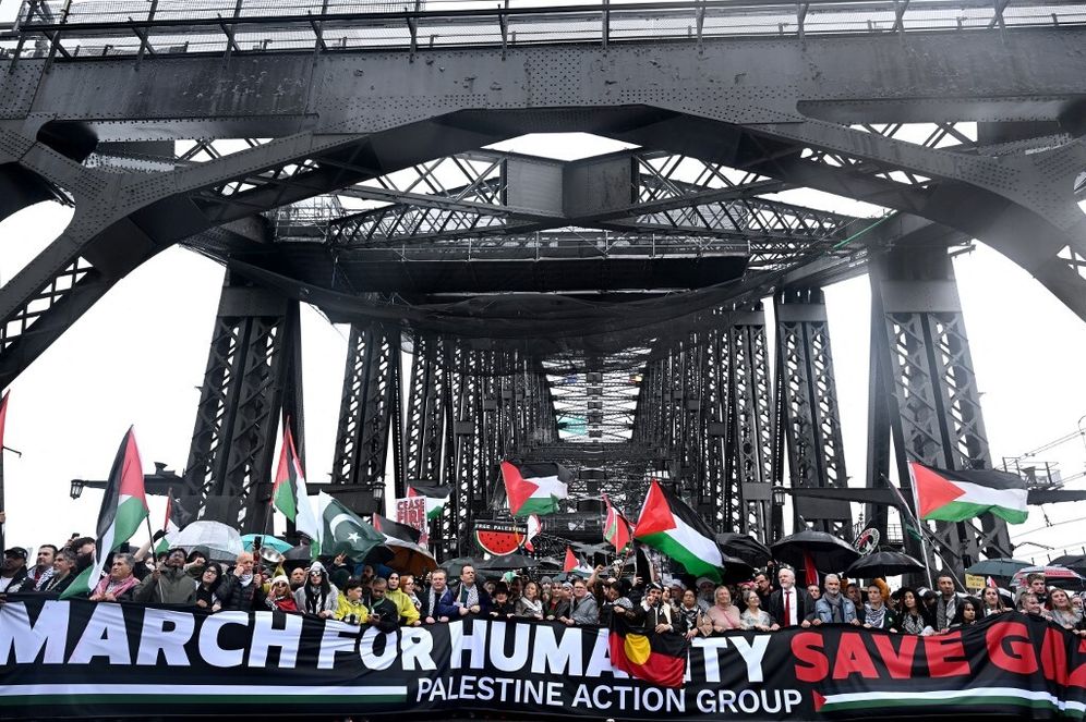 Pro-Palestinian March in Sydney, Australia, 03/08/2025