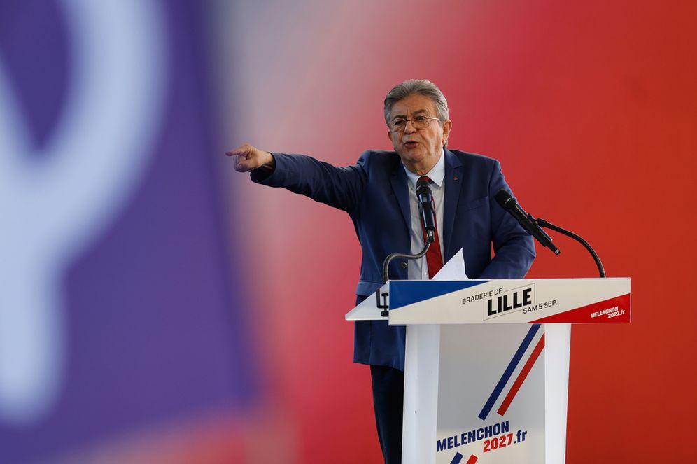 AP Jean-Francois Badias Jean-Luc Mélenchon, leader LFI