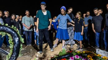 Photo by Hilel Ben Or/Flash90 Family and friends attend the funeral of Netanel Shakron, who was murdered in a shooting attack at the Ein Raya spring near Neve Tzuf in the West Bank, at the cemetery in his community of Alei Zahav, September 22, 2026.