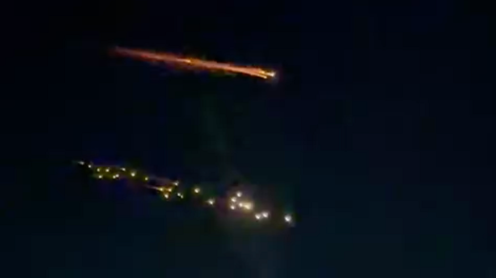 Overnight Iranian missile attack towards Israel