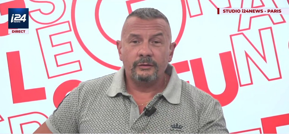 Le policier Bruno Attal dans les GGMO sur i24NEWS, le 22 juin 2022