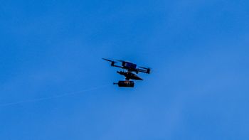 Eyal Margolin, Flash90 Explosive drone on the Israel-Lebanon border, archive