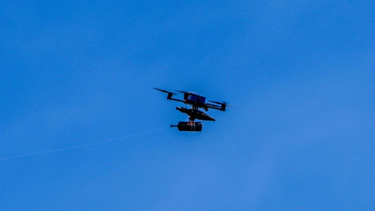 Explosive drone on the Israel-Lebanon border, archive