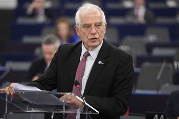 Josep Borrell, haut représentant de l'Union européenne pour les affaires étrangères et la politique de sécurité, lors d'un débat au Parlement européen à Strasbourg, le 14 janvier 2020
