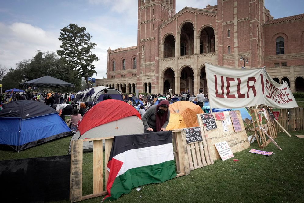 Illustration - Manifestation pro-palestinienne à l'UCLA, à Los Angeles