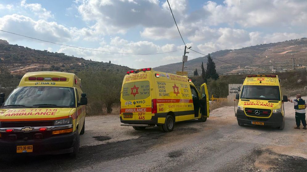 Magen David Adom Le lieu de l'attentat près Havat Gilad, en Judée-Samarie, le 24.07.2026