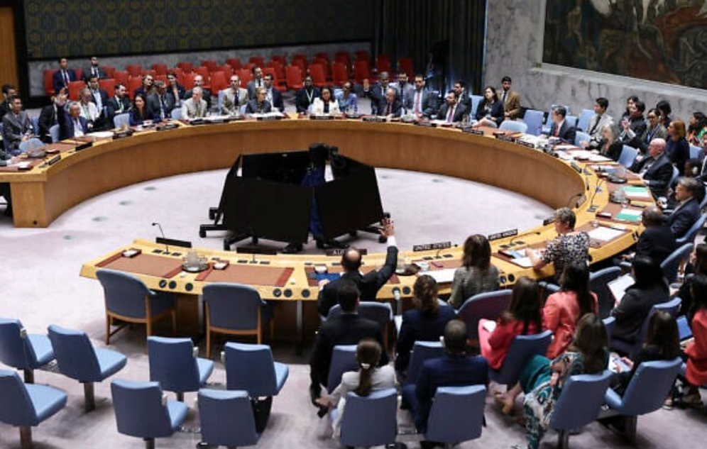 Le Conseil de sécurité des Nations Unies tient une réunion sur l’Iran au siège de l’ONU le 19 septembre 2025, à New York.