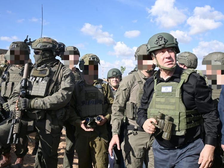 Prime Minister Netanyahu in the northern Gaza Strip