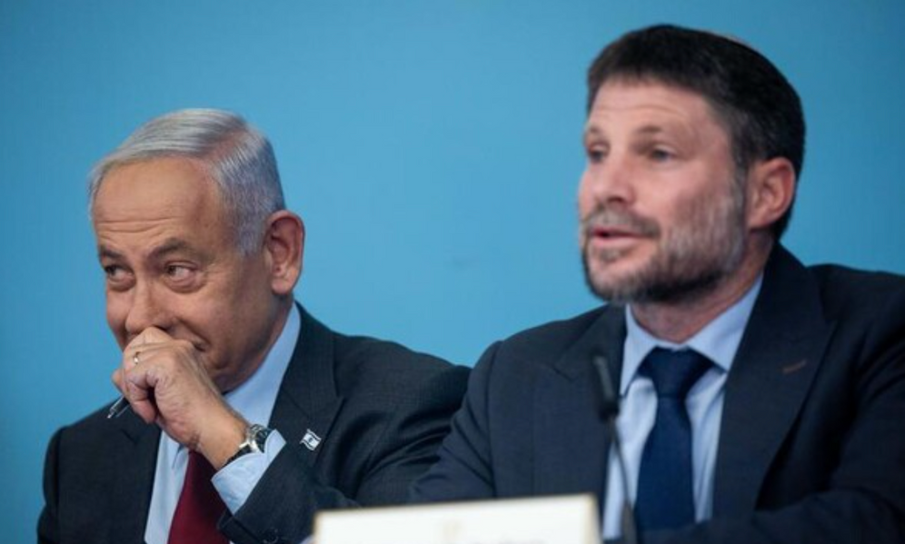 Yonatan Sindel/Flash90 Benjamin Netanyahou et Betsalel Smotrich
