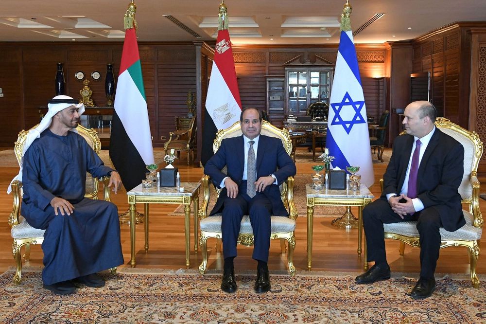 Israel Egypt UAE Leaders Hold Trilateral Summit I24NEWS