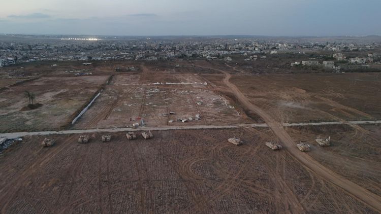 Troupes de Tsahal à Beit Hanoun, dans le nord de la bande de Gaza, juillet 2025
