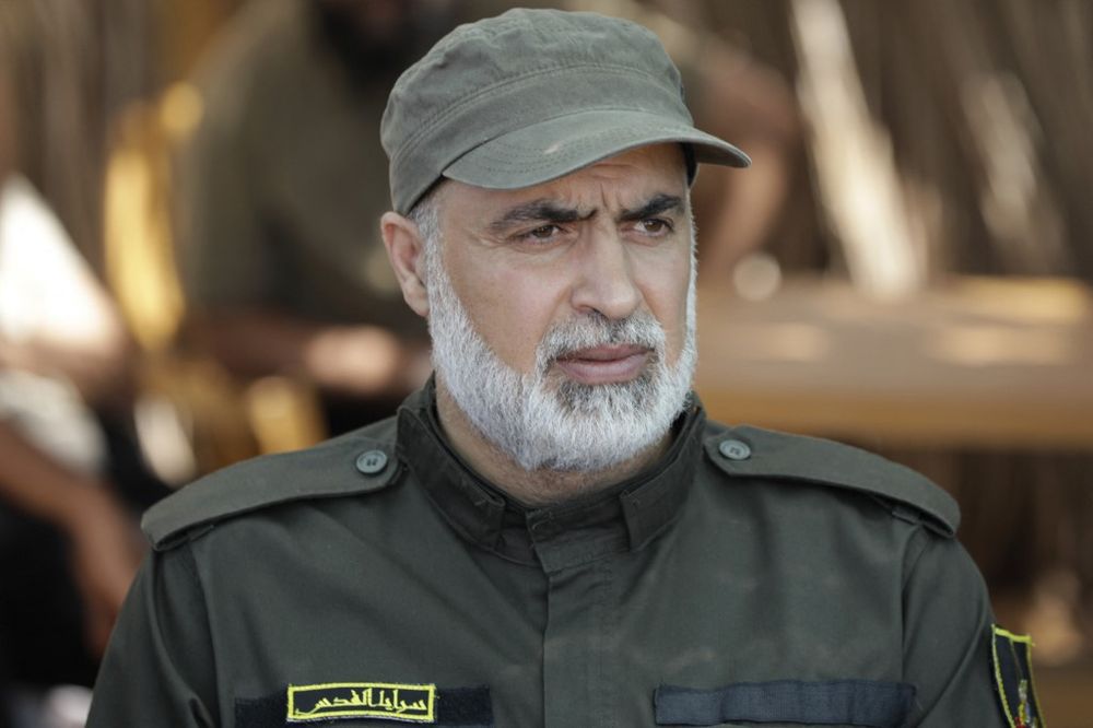 A file handout picture dated June 20, 2022 and obtained from the Palestinian Islamic Jihad, shows commander Iyad al-Hassani attending an event in Gaza City.