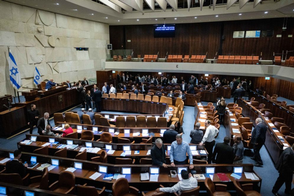 A vote on the judge-picking panel at the assembly hall of the Israeli parliament in Jerusalem.