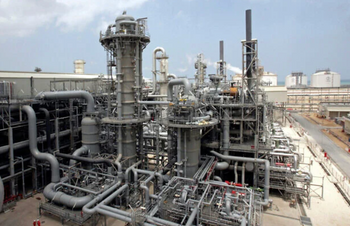 Une installation de production gazière à Ras Laffan, au Qatar, photographiée le 4 avril 2009.