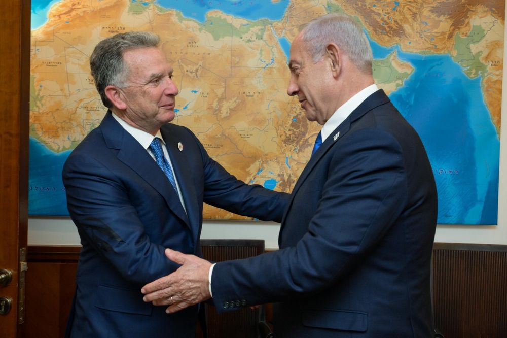 Benjamin Netanyahu with Steve Witkoff