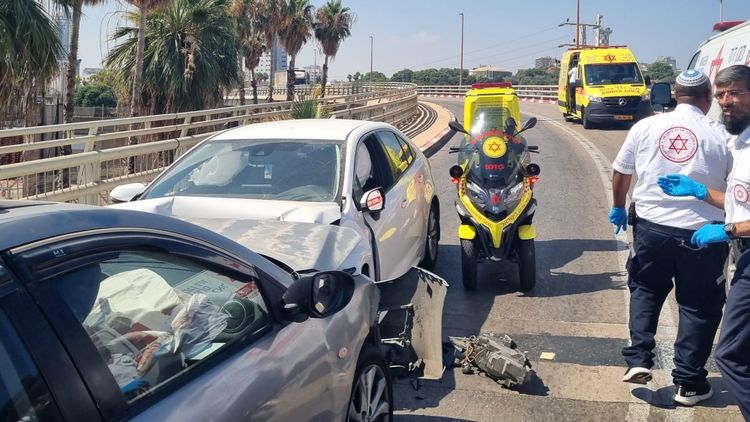 זירת התאונה באשדוד