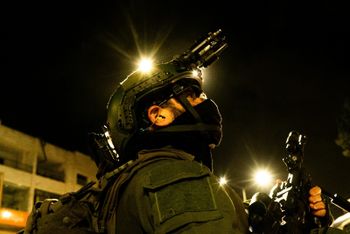 Israeli security forces operating in the West Bank.