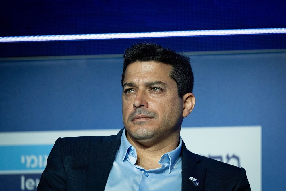 Amichai Chikli during a conference by the Israeli newspaper "Makor Rishon" at the International Convention Center in Jerusalem, Israel on February 21, 2022.