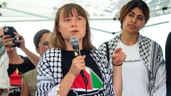 Greta Thunberg et Rima Hassan à bord de la flottille Sumud