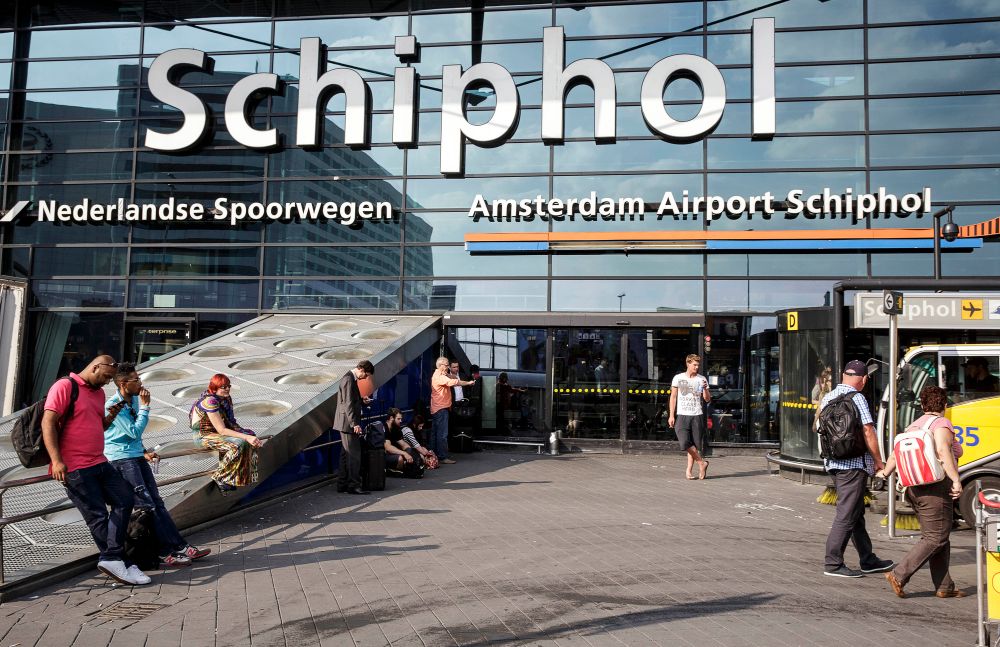 L'aéroport Schiphol d'Amsterdam, Pays-Bas