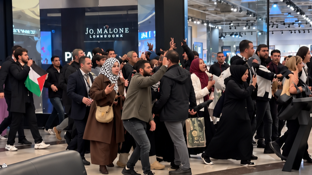 X / Israel Foreign Ministry Une ressortissante israélo-turque prise à partie par des manifestants propalestiniens dans un centre commercial d’Istanbul, dimanche 18 octobre 2026.