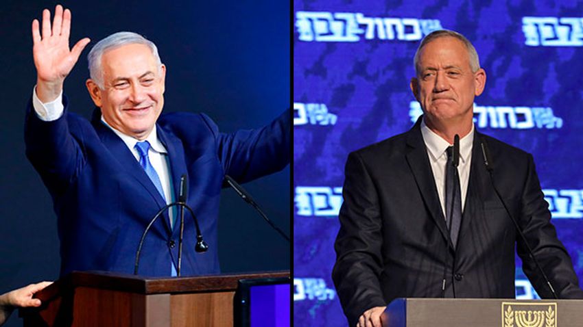 Benyamin Netanyahou et Benny Gantz
