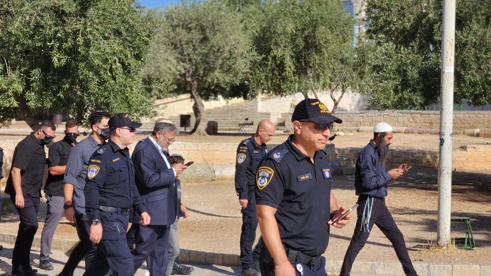 The Minister of National Security, Itamar Ben Gvir, on the Mount of Temple on the occasion of Tisha BeAv, le 03.08.2025