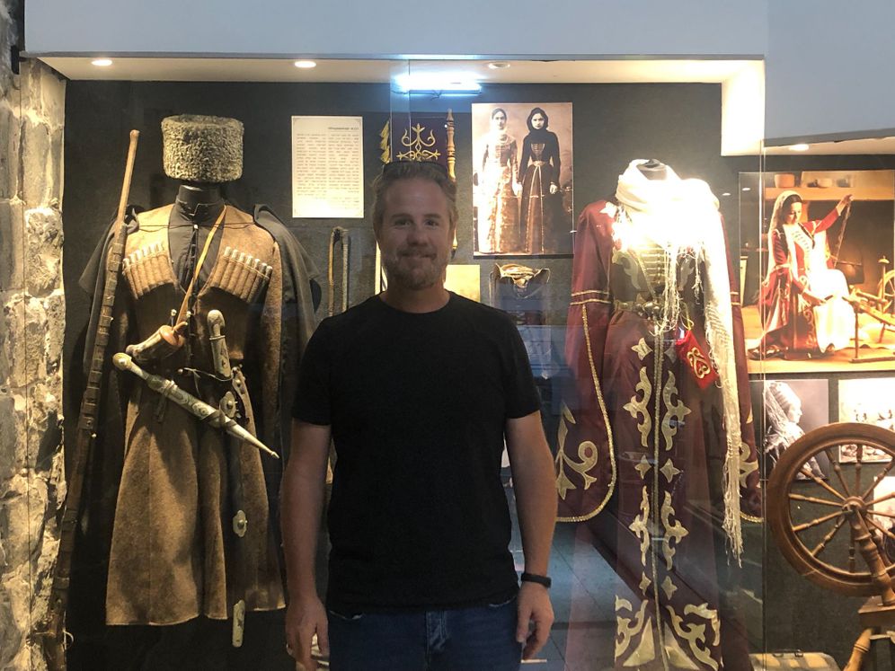 David Shawgen, research director of the Circassian Museum in Kfar Kama, Israel, August 2022.