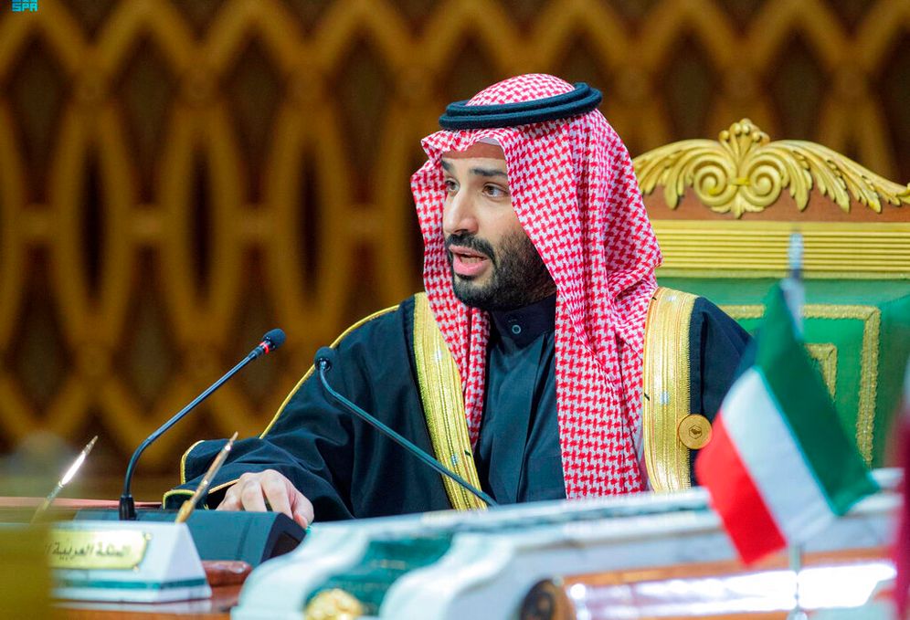Saudi Crown Prince Mohammed bin Salman in Riyadh, Saudi Arabia, on December 14, 2021.