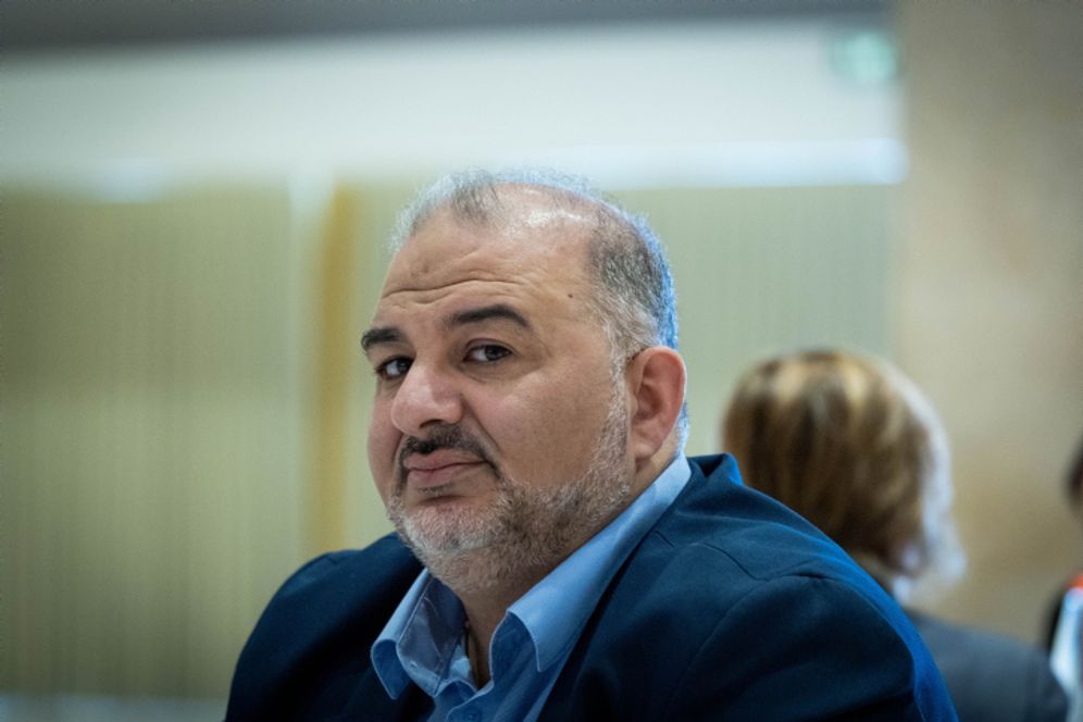 Ra'am party chief Mansour Abbas in Jerusalem, on February 22, 2022.