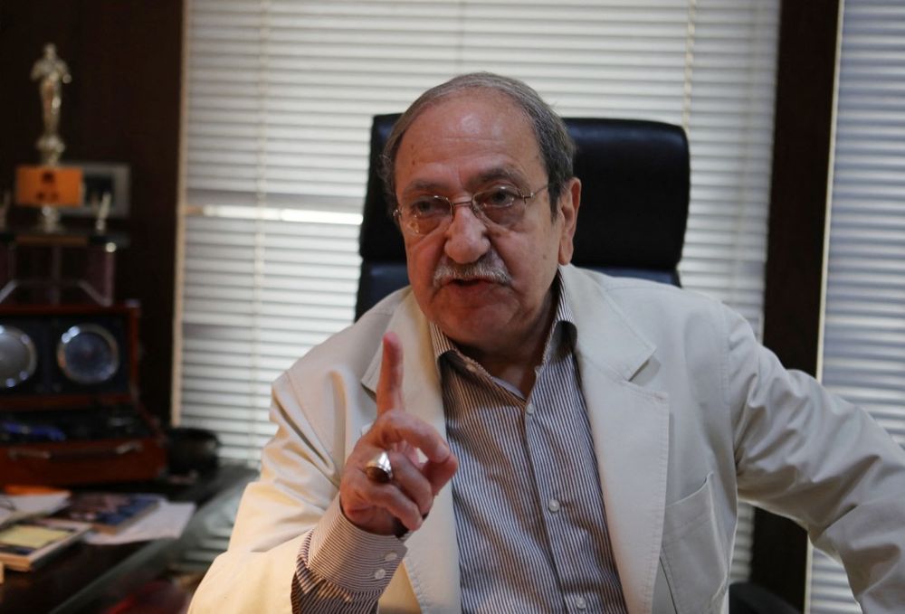 L'acteur syrien Duraid Lahham lors d'une interview à Damas, le 3 juin 2020.