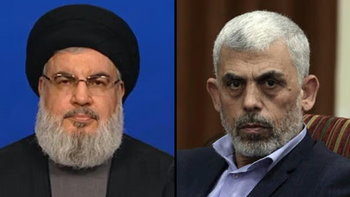Hassan Nasrallah et Yahya Sinwar