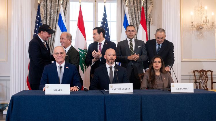 حفل توقيع اتفاقية بين إسرائيل ولبنان، 26 يونيو 2026