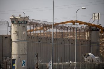 View of the Ofer military prison, near the West Bank city of Ramallah on June 25, 2019.