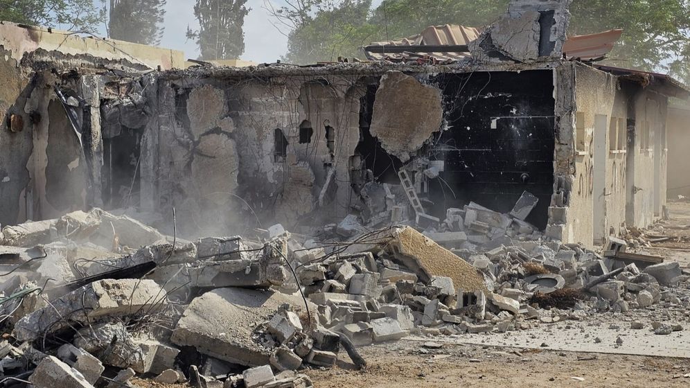 Documentation of the destroyed houses after the massacre
