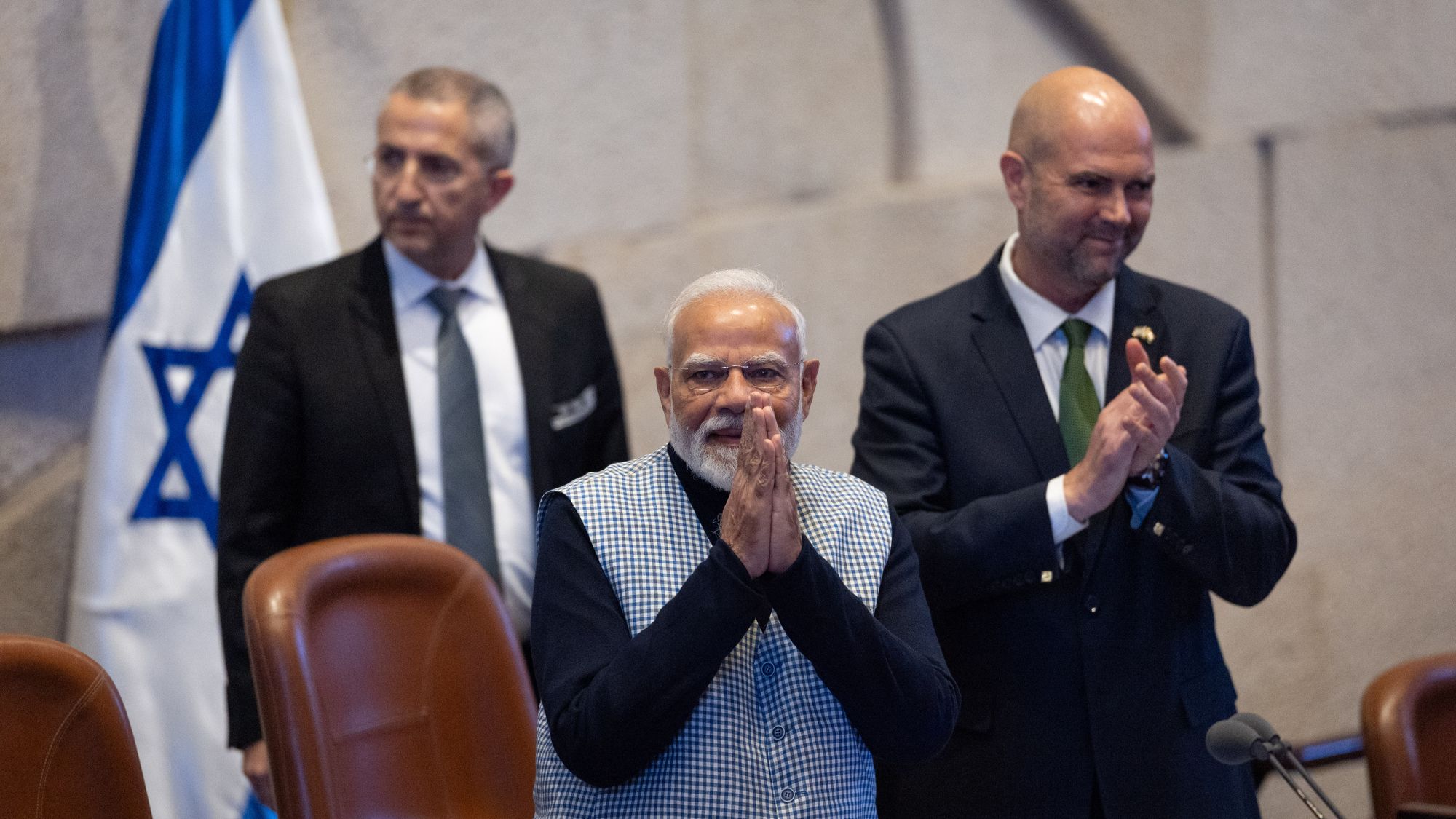 Narendra Modi à la Knesset : "Am Israël Haï !"