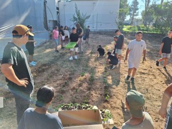 New students at the Adam V'Adama schools in southern Israel