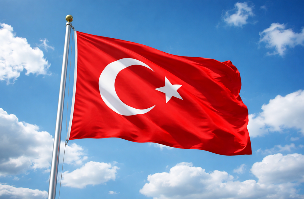 Le drapeau turc - Image d'illustration